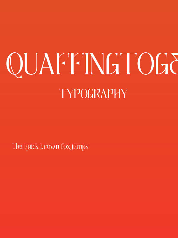 QuaffingTogether-Regular Poster