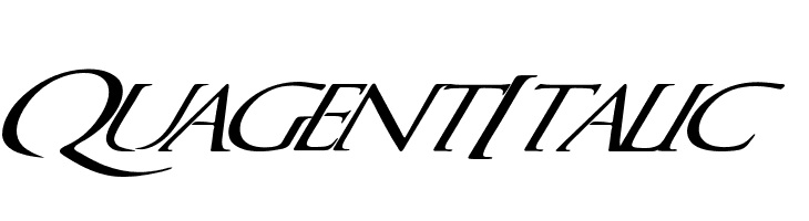 QuagentItalic  免费字体下载