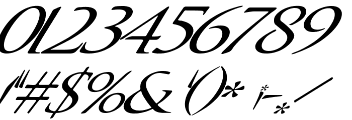 QuagentItalic Font OTHER CHARS