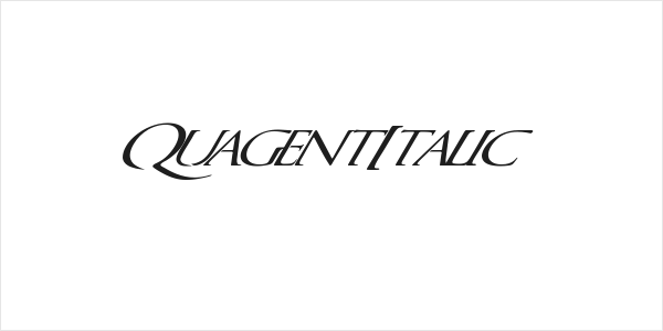QuagentItalic Logo