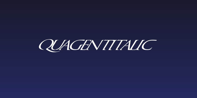 QuagentItalic Social Header