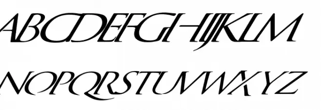 QuagentItalic خط أحرف صغيرة