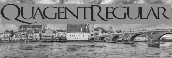 QuagentRegular Font examples