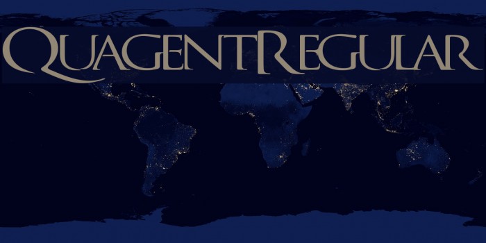 QuagentRegular Font examples