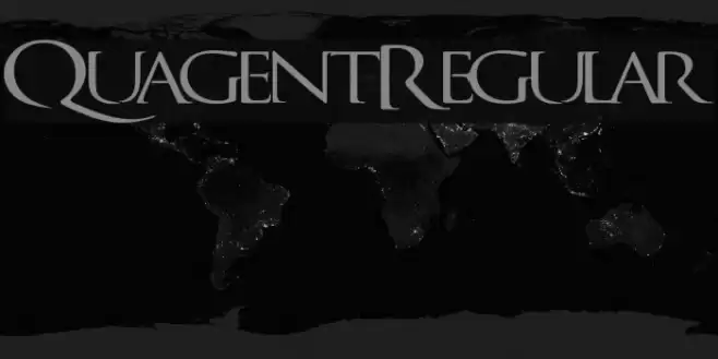 QuagentRegular Font examples