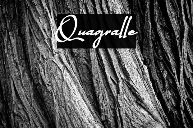 Quagralle Font examples