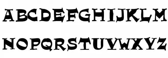 Quainte Шрифта ВЕРХНИЙ
