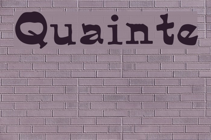 Quainte Font examples