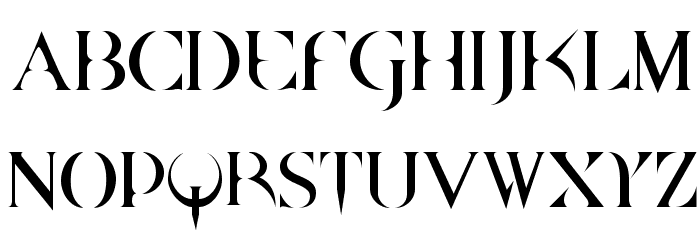 Quake Cyr Font LOWERCASE