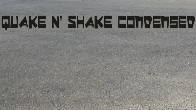 Quake & Shake Condensed Example 3