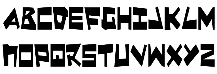 Quake & Shake Condensed Font LOWERCASE