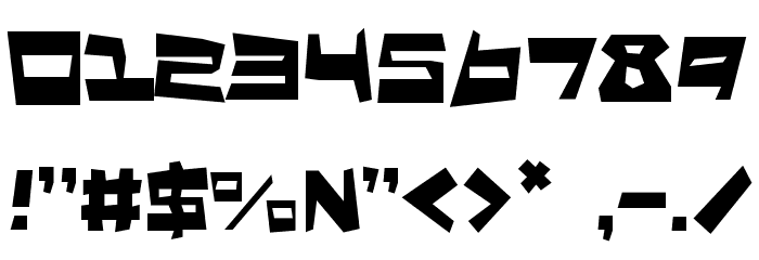 Quake & Shake Max Font OTHER CHARS