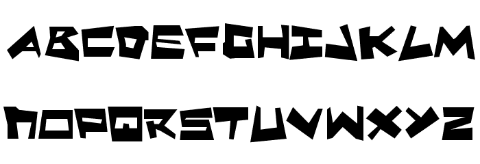 Quake & Shake Max Font LOWERCASE