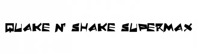 Quake & Shake SuperMax  Frei Schriftart Herunterladen