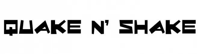 Quake & Shake  Frei Schriftart Herunterladen