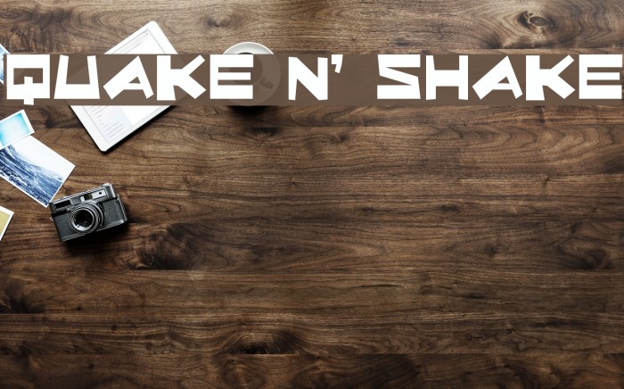 Quake & Shake Font examples