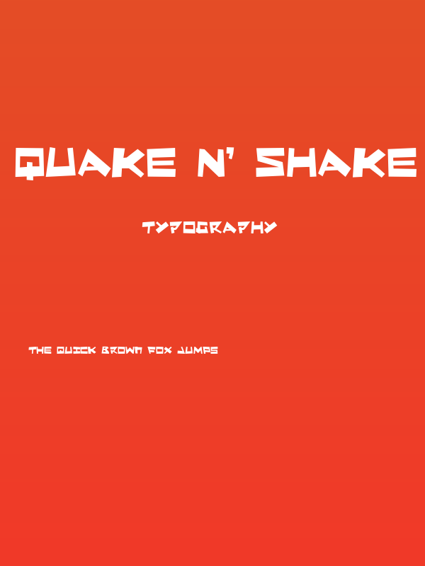 Quake & Shake Poster