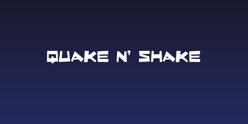 Quake & Shake Social Header