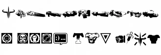Quake3ArenaBats Font OTHER CHARS