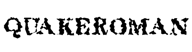 QuakeRoman  font caratteri gratis