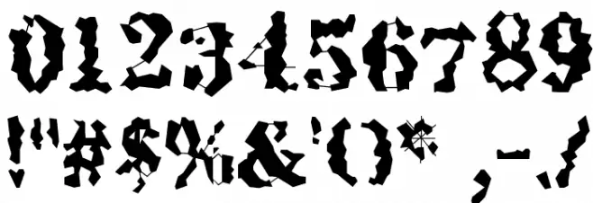 QuakeRoman Font OTHER CHARS