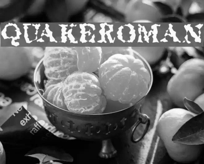 QuakeRoman Font examples