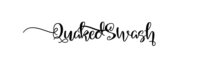 QuakedSwash  Frei Schriftart Herunterladen