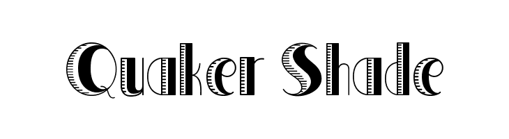 Quaker Shade  font caratteri gratis