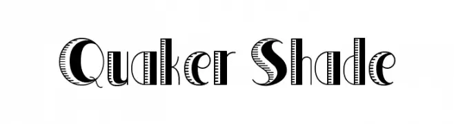 Quaker Shade  Скачать бесплатные шрифты