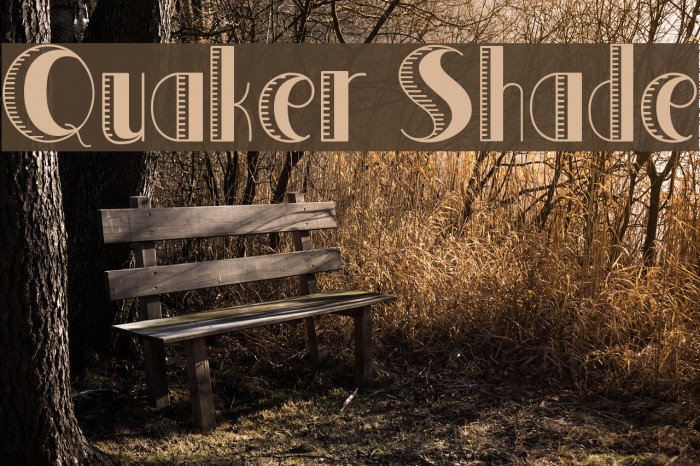 Quaker Shade Example 1