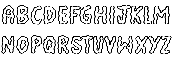 Quaker Shaker Font LOWERCASE