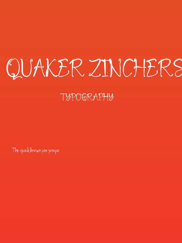 Quaker Zinchers Poster