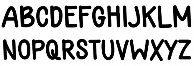 Quaker Fonte MAIÚSCULAS