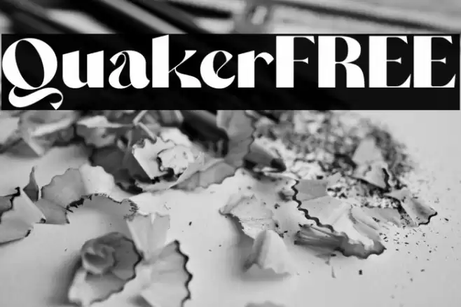 QuakerFREE Font examples