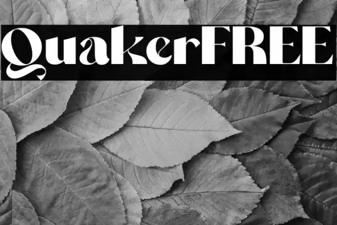QuakerFREE Font examples
