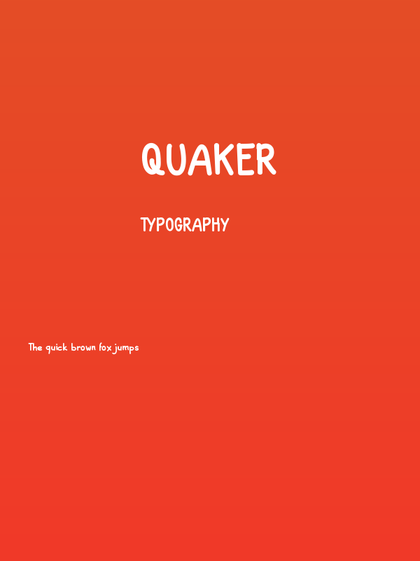 Quaker Poster