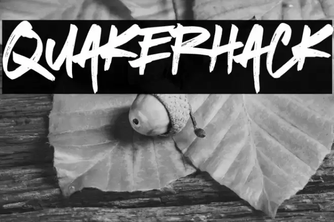 Quakerhack Font examples