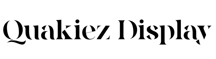 Quakiez Display  Free Fonts Download
