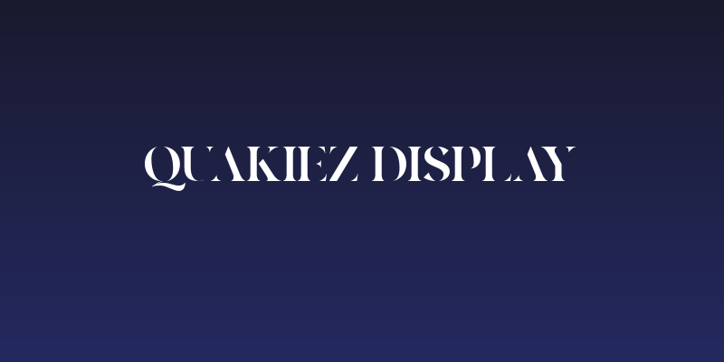 Quakiez Display Social Header