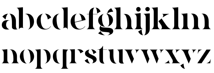 Quakiez Display Font LOWERCASE