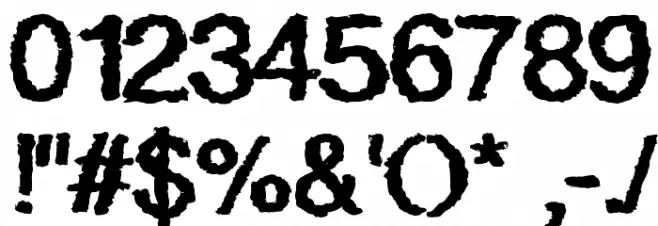 Quaky Font OTHER CHARS