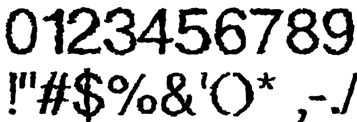 QuakyLight Font OTHER CHARS