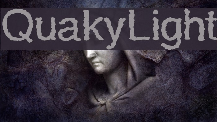 QuakyLight Font examples