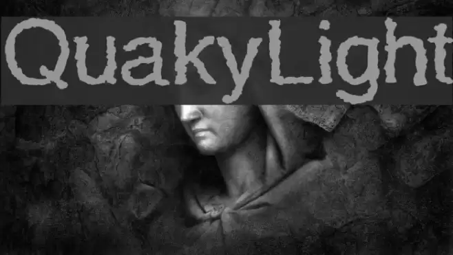 QuakyLight Schriftart examples
