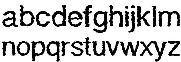 QuakyLight Font LOWERCASE