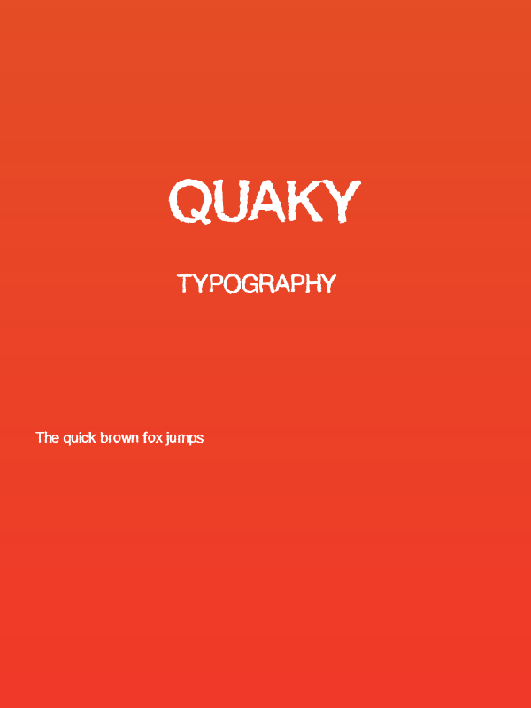 Quaky Poster