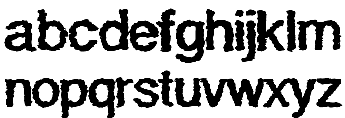 Quaky Font LOWERCASE