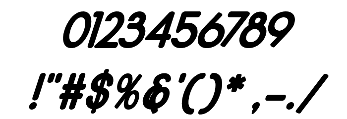 Qualio black italic Font OTHER CHARS