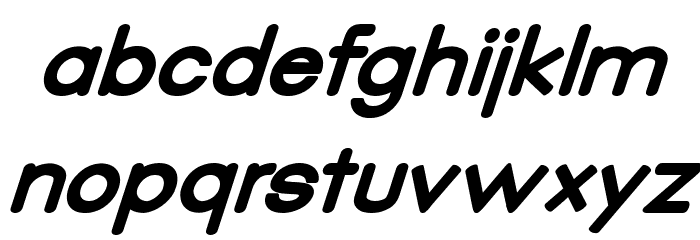 Qualio black italic Font LOWERCASE