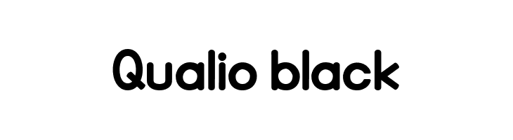 Qualio black  font caratteri gratis